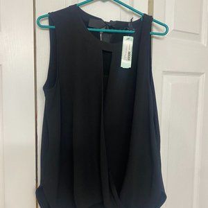 Clearwater Mixed Material Surplice Blouse